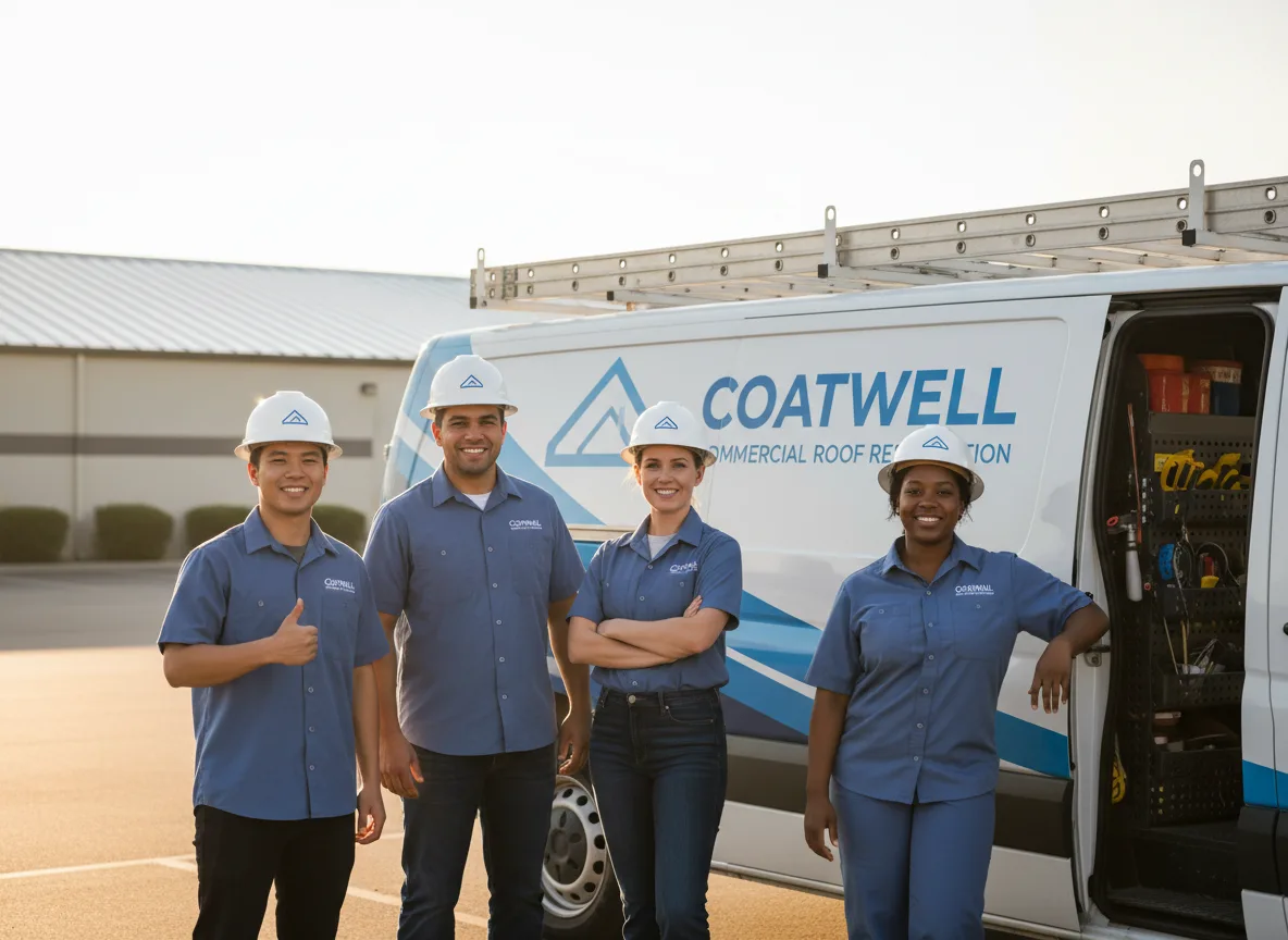 Commercial roof coating company in Keota, OK